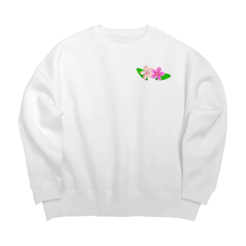 ニチニチソウ② Big Crew Neck Sweatshirt