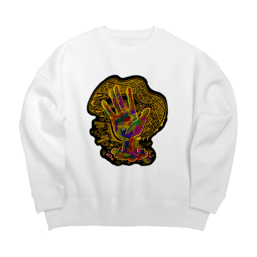 パワーーーーーーー Big Crew Neck Sweatshirt