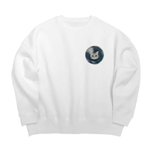 にゅるとんにゃん Big Crew Neck Sweatshirt