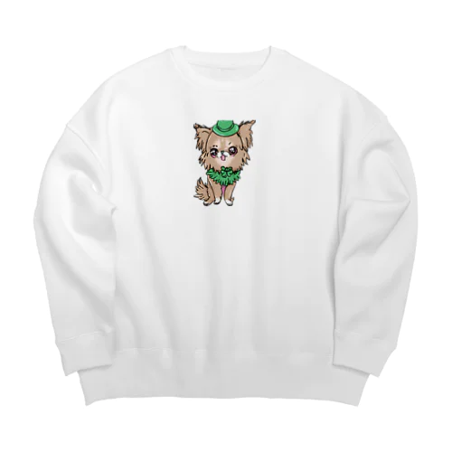 癒しのRunrun Big Crew Neck Sweatshirt