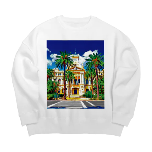 スペイン マラガの市庁舎 Big Crew Neck Sweatshirt