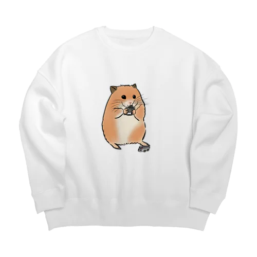 ハムちゃんとラジコン Big Crew Neck Sweatshirt