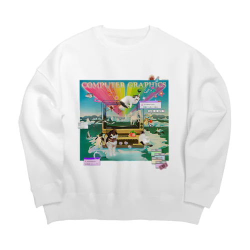 #Computer graphics 2023 Big Crew Neck Sweatshirt