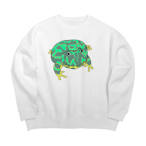 ベルツノガエルのゲコタロウ Big Crew Neck Sweatshirt