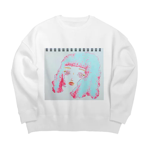 春のクリームソーダ Big Crew Neck Sweatshirt