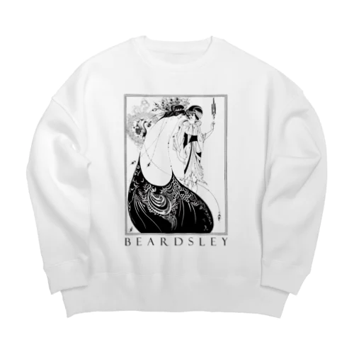 ビアズリー「孔雀のスカート」 Big Crew Neck Sweatshirt