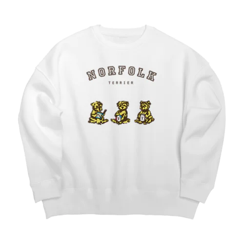 3ひきのいぬ Big Crew Neck Sweatshirt