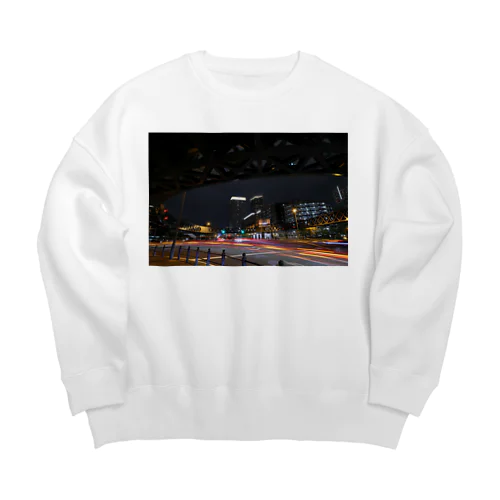 光跡 - Junction Light trail - Big Crew Neck Sweatshirt