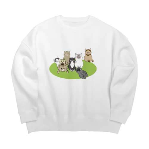 みちくるりなすふ勢ぞろい Big Crew Neck Sweatshirt