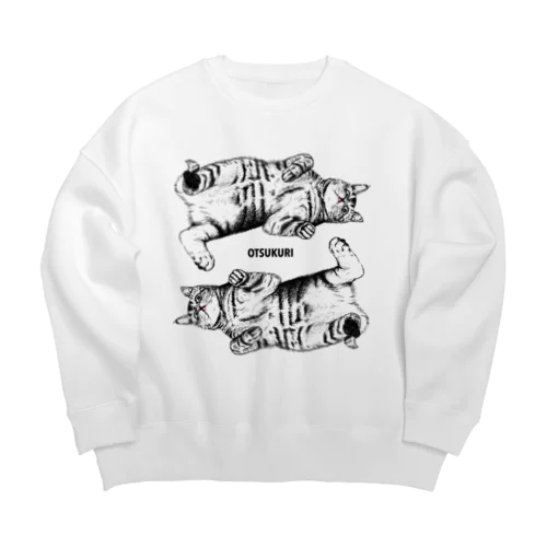 いとこの猫・餃子×2 Big Crew Neck Sweatshirt