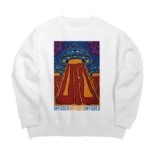 UFO!!!! Big Crew Neck Sweatshirt