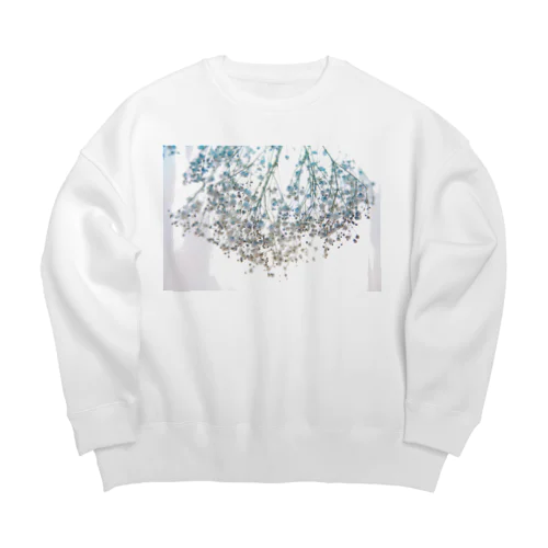 霞草の匂い Big Crew Neck Sweatshirt