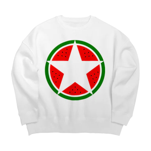 Suica star Big Crew Neck Sweatshirt