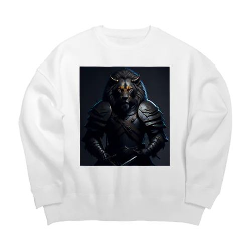 百獣の王ライオン侍 Big Crew Neck Sweatshirt