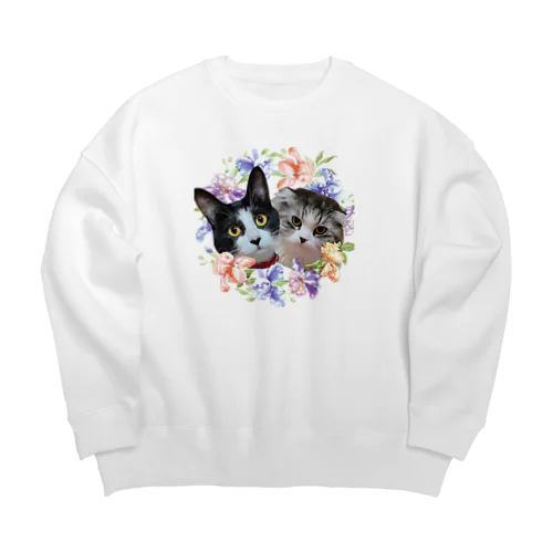 ゆきリン花輪 Big Crew Neck Sweatshirt