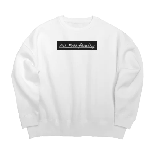 All-Free.family ロゴ Big Crew Neck Sweatshirt