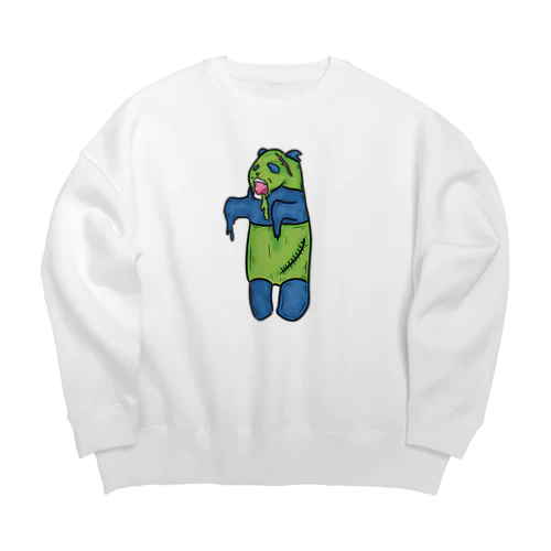 ゾンビなパンダ Big Crew Neck Sweatshirt