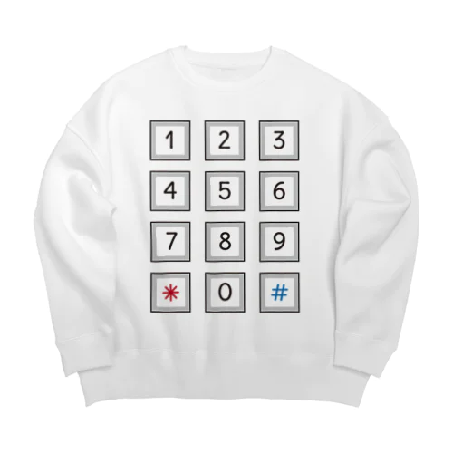 プッシュ電話 Big Crew Neck Sweatshirt