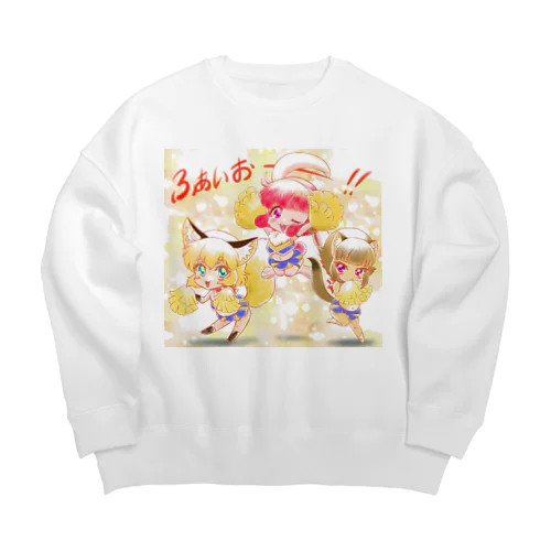 けもっ娘村ーふあいおー Big Crew Neck Sweatshirt