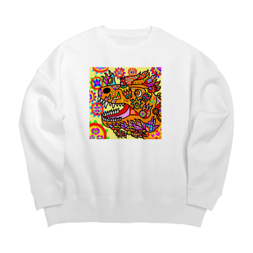 火属性の竜 Big Crew Neck Sweatshirt