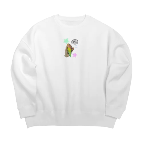 コザクラインコ　 Big Crew Neck Sweatshirt