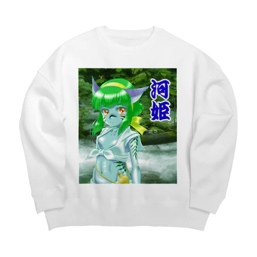 河童河姫　水法被 Big Crew Neck Sweatshirt