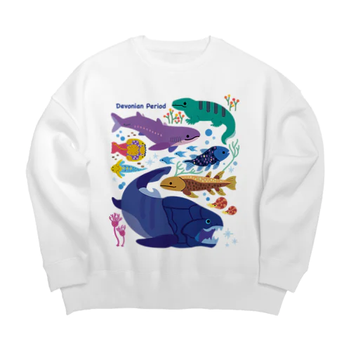 デボン紀の生き物たち Big Crew Neck Sweatshirt