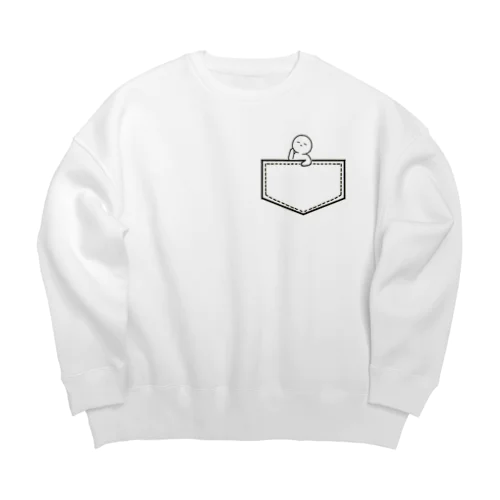 ポケットに入ってきちゃったアレ Big Crew Neck Sweatshirt