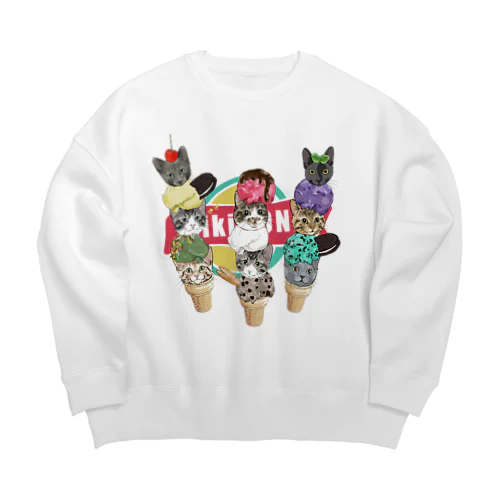 muchaguraainima ice Big Crew Neck Sweatshirt