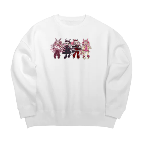 やぎおんな×原宿kawaii Big Crew Neck Sweatshirt