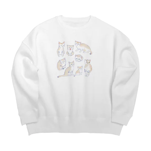 スナネコ Big Crew Neck Sweatshirt