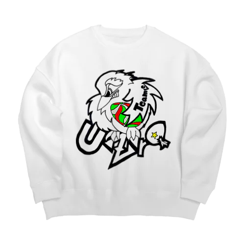 うずら Big Crew Neck Sweatshirt