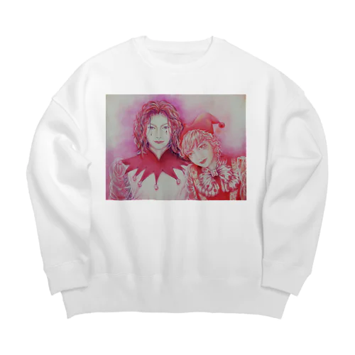 ハッピークラウン5 Big Crew Neck Sweatshirt