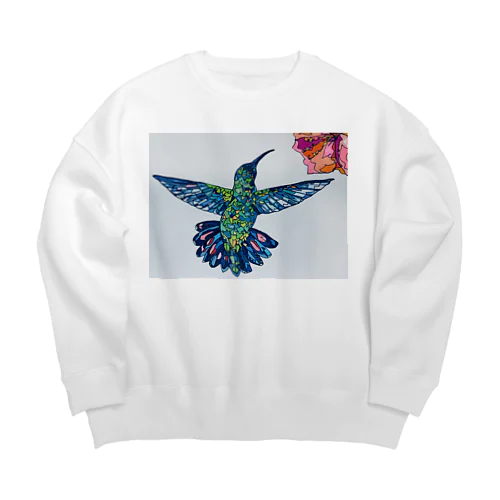 ハチドリ Big Crew Neck Sweatshirt