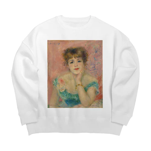 女優ジャンヌ・サマリーの肖像 / Portrait of the Actress Jeanne Samary Big Crew Neck Sweatshirt