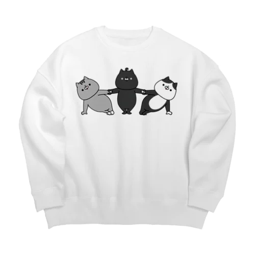 モノクロ奥義 Big Crew Neck Sweatshirt