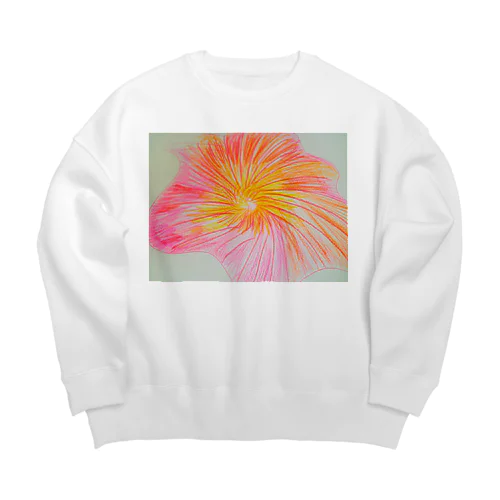 魔法のお花 Big Crew Neck Sweatshirt