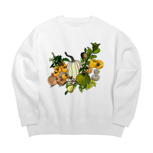 野菜アレンジ Big Crew Neck Sweatshirt