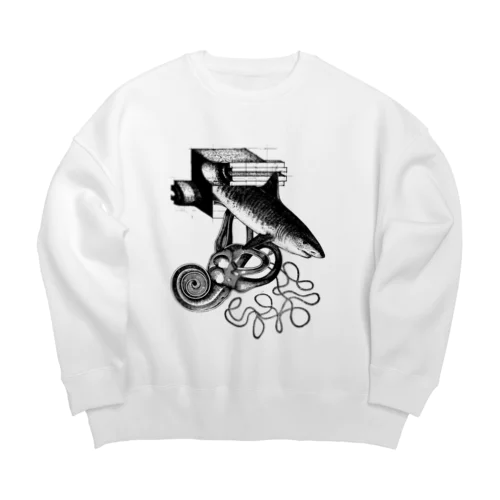 rootool -summer chaos- Big Crew Neck Sweatshirt