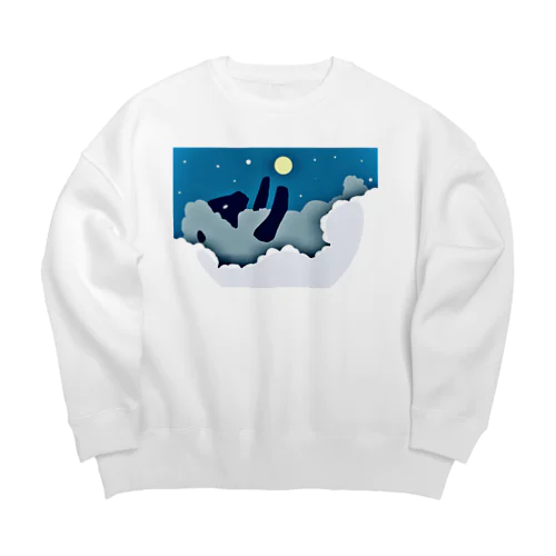 ままごと羊 ver2 Big Crew Neck Sweatshirt