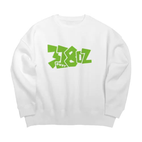 3/8ozブランド「ストリートロゴ」シリーズ ケミ Big Crew Neck Sweatshirt