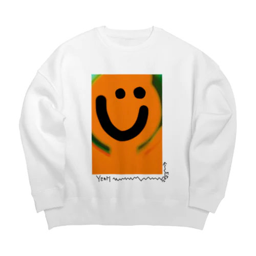 yeahhhh ハッピーちゃん Big Crew Neck Sweatshirt