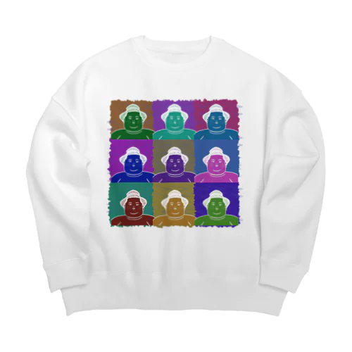 SUMO WRESTLER (multicolor) Big Crew Neck Sweatshirt