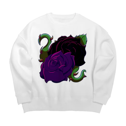 アセクシャルの薔薇薔薇 Big Crew Neck Sweatshirt