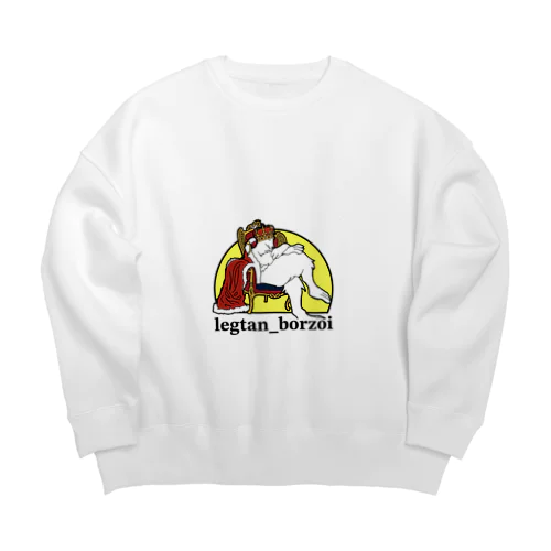 夢見るボルゾイ Big Crew Neck Sweatshirt