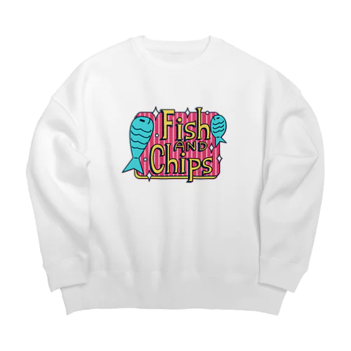 POP誘惑「FISH&CHIPS」 Big Crew Neck Sweatshirt