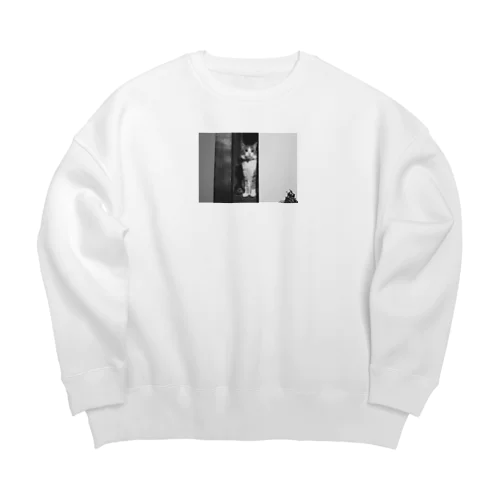 実家猫押入れチルアウト Big Crew Neck Sweatshirt