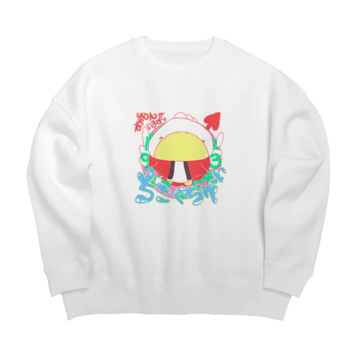 鴨時計すがもん時間取締役 Big Crew Neck Sweatshirt