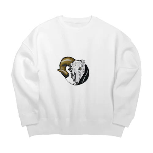 不気味なボルゾイ Big Crew Neck Sweatshirt