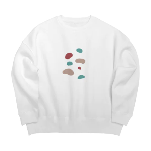 絵の具でお絵描き Big Crew Neck Sweatshirt